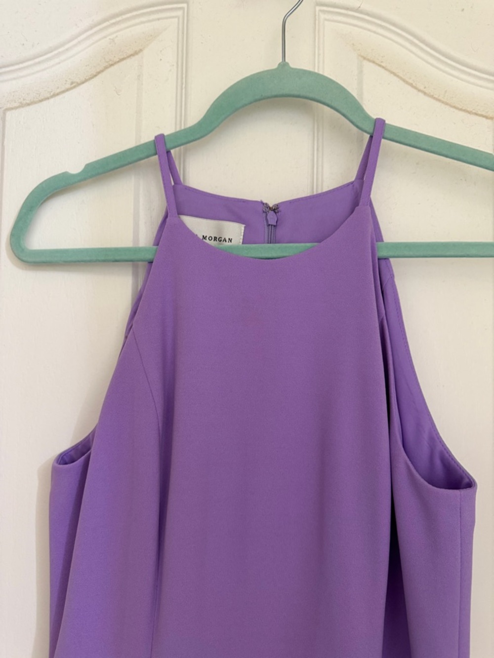 Lavender Halter Ruffle Midi Dress - Picture 9 of 11